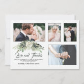 Mehrere Hochzeitsstipps | Green Danke Card Einladung (Vorderseite)