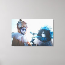 Mehrere Karnevalsmasken in Venedig, Italien