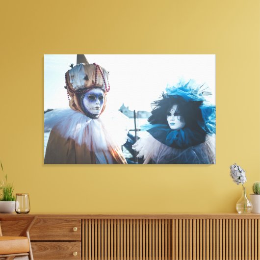Mehrere Karnevalsmasken in Venedig, Italien Leinwanddruck (Insitu (Wohnzimmer))