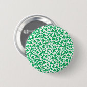 Mehrere Kleeblätter Button (Vorne & Hinten)