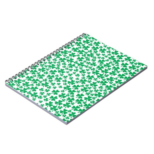 Mehrere Kleeblätter Notizblock (Linke Seite)