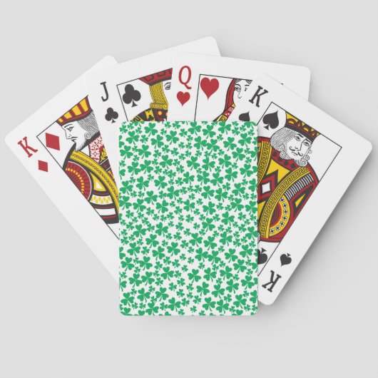 Mehrere Kleeblätter Spielkarten (Rückseite)