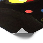 Mehrere Kreise, abstrakte Kunst von Kandinsky, Poster (Ecke)