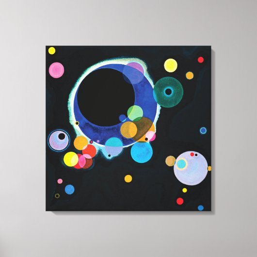 Mehrere Kreise von Wassily Kandinsky Leinwanddruck (Vorderseite)