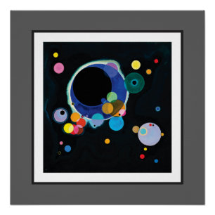 Mehrere Kreise von Wassily Kandinsky Poster