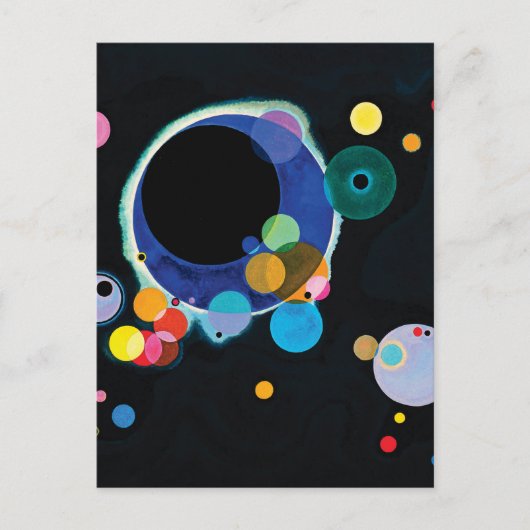 Mehrere Kreise von Wassily Kandinsky Postkarte (Vorderseite)