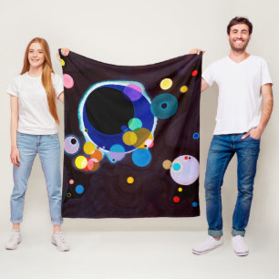 Mehrere Kreise, Wassily Kandinsky Fleecedecke