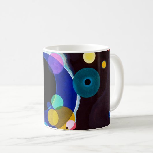 Mehrere Kreise, Wassily Kandinsky Kaffeetasse (VorderseiteRechts)