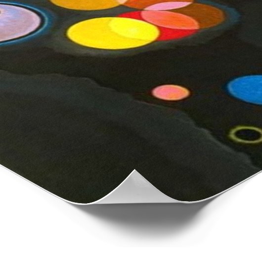 Mehrere Kreise Wassily Kandinsky Poster (Ecke)