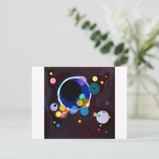 Mehrere Kreise, Wassily Kandinsky Postkarte (Stehend Vorderseite)