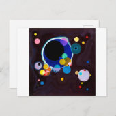 Mehrere Kreise, Wassily Kandinsky Postkarte (Vorne/Hinten)