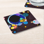 Mehrere Kreise, Wassily Kandinsky Rechteckiger Pappuntersetzer (angewinkelt)