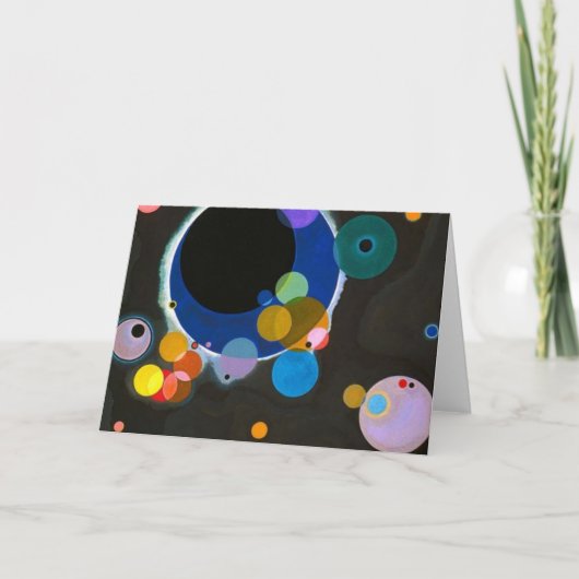 Mehrere Kreise Wassis Kandinsky Karte (Vorderseite)