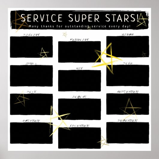 Mehrere Mitarbeiter des Monats Foto Anzeige Poste Poster (Vorne)