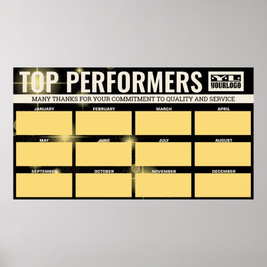 Mehrere Mitarbeiter des Monats-Fotos zeigen Post a Poster (Vorne)