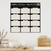 Mehrere Mitarbeiter des Monats-Fotos zeigen Post a Poster (Küche)