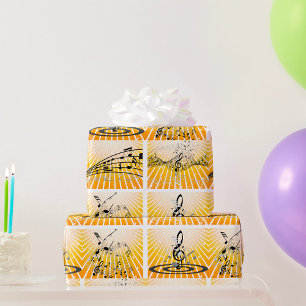 Mehrere Musiknoten Geschenkpapier