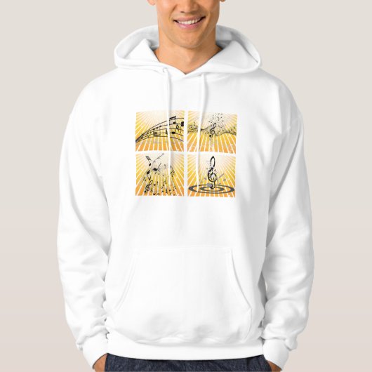 Mehrere Musiknoten Hoodie (Vorderseite)