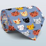 Mehrere Niedliche Kitts Krawatte<br><div class="desc">Viele hübsche kleine Katzengesichter.  Purfect für deine Lieblings-verrückte Katzenperson.</div>