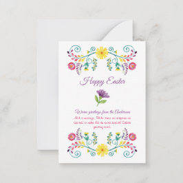 Mehrere Osterkarten 100 FOTO FOLK FLORAL Budget Hinweiskarte