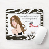 Mehrere Persönlichkeiten / unter einem Tiara stehe Mousepad (Mit Mouse)