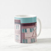 MEHRERE PINKHÄUSER MIT GLASFENSTER KAFFEETASSE (VorderseiteRechts)