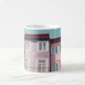 MEHRERE PINKHÄUSER MIT GLASFENSTER KAFFEETASSE (Mittel)