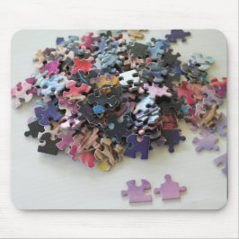 Mehrere Puzzle bunt Puzzleteile Mauspad
