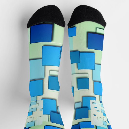 Mehrere Schattierungen des geometrischen Designs d Socken (Oben)