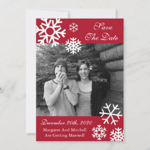 Mehrere Schneeflocken Foto retten die Daten Burgan Save The Date