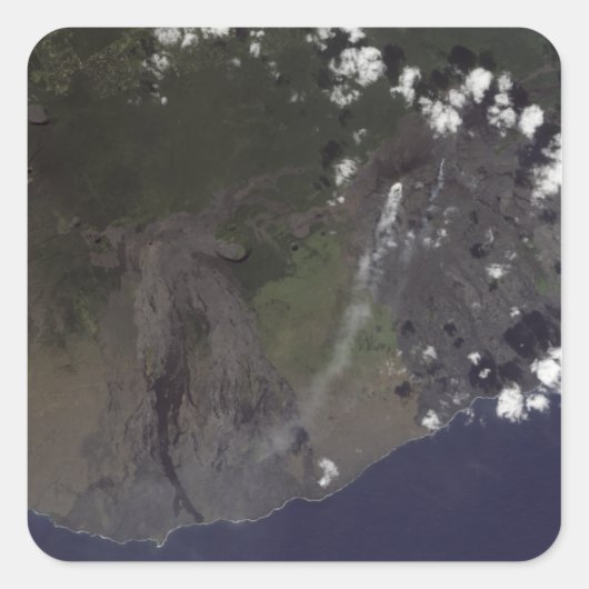 Mehrere Schwaden blasen in Richtung Südsüdwesten Quadratischer Aufkleber (Vorderseite)