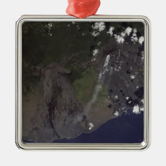 Mehrere Schwaden blasen in Richtung Südsüdwesten Silbernes Ornament (Vorne)