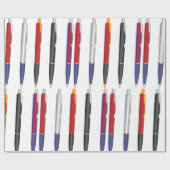 Mehrere Stifte Geschenkpapier (Flach)