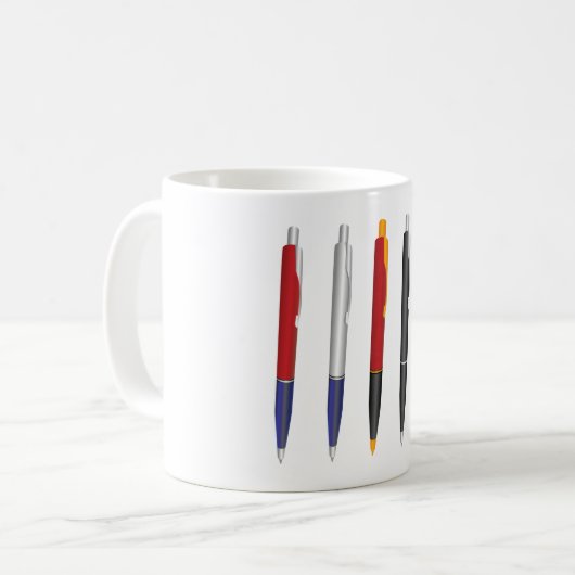 Mehrere Stifte Kaffeetasse (Vorderseite Links)