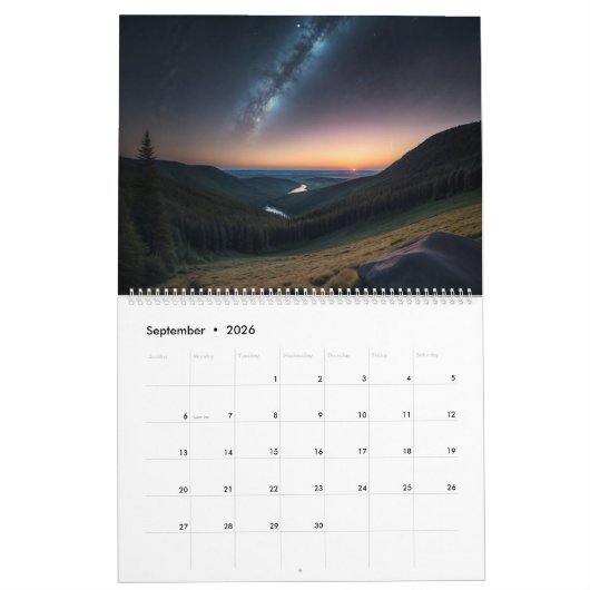 Mehrere verschiedene Szenenkalender Kalender (Sep 2026)