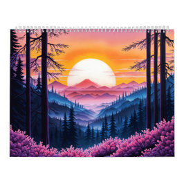 Mehrere verschiedene Szenenkalender Kalender