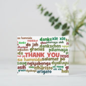 Mehrere Wege, um Ihnen in vielen Sprachen zu danke Postkarte (Stehend Vorderseite)