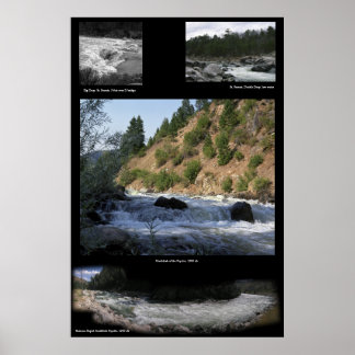 Mehrere Whitewater-Bilder Poster