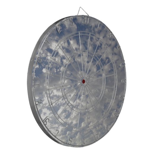 Mehrere Wolken, Sky View Dartscheibe (Vorderseite Links)