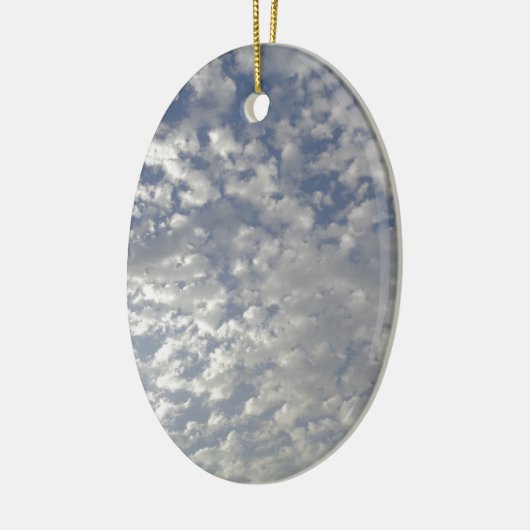 Mehrere Wolken, Sky View Keramik Ornament (Links)