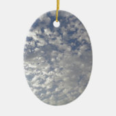 Mehrere Wolken, Sky View Keramik Ornament (Vorne)