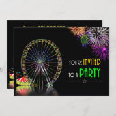 MEHRERE ZWECKE - GEBURTSTAG - PARTY EINLADUNG (Vorne/Hinten)