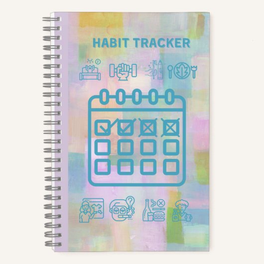 MEHRERES HABIT-TRACKER-NOTEBOOK NOTIZBLOCK (Vorderseite)