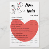 Mehrfach-Duschkarte für Oben oder unter Hochzeit Flyer (Vorne)