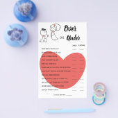 Mehrfach-Duschkarte für Oben oder unter Hochzeit Flyer (Einzeln)