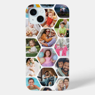 Mehrfach-Foto-Collage Einfaches modernes Sechseck- Case-Mate iPhone Hülle