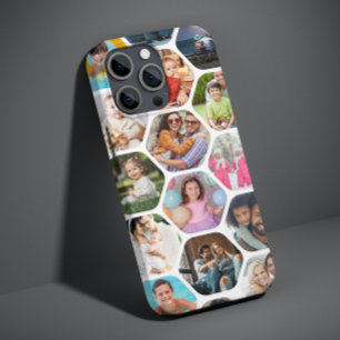 Mehrfach-Foto-Collage Einfaches modernes Sechseckm Case-Mate iPhone Hülle
