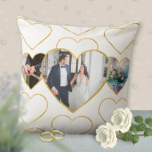 Mehrfach-Foto-Hochzeitsliebe-Goldene-Herzen-Gesche
