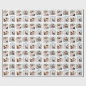 Mehrfach-Foto-Weihnachtsgeschenk Geschenkpapier (Flach)