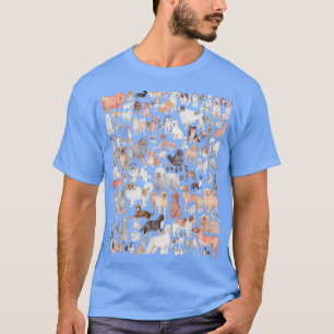 Mehrfach Hunde-Rassen-Top für Niedliche Männer-Kin T-Shirt